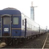 部品盗難に遭った秋田港駅の24系客車。