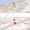 新駅の設置位置。