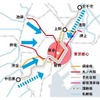 日比谷線全線開通時の地下鉄路線図