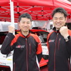 TOYOTA Gazoo Racingチーム眞貝知志さん（左）と安藤裕一さん（右）