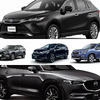 ホンダ CR-V、マツダ CX-5、スバル・フォレスター、トヨタ RAV4、トヨタ・ハリアー