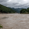 球磨川（7月6日、熊本県球磨郡）