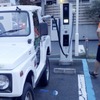 2020年7月12日18時58分、クロカン四駆の電気自動車が、日本で初めてCHAdeMO急速充電器からの充電に成功した瞬間。