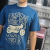 カワサキ デザインTシャツ（W） インクブルー