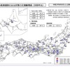 全国・主要都市圏における高速道路・主要国道の主な区間の交通量増減：8月8日