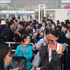 北京モーターショー2020、2日目の開場を待つ人々（9月27ナチ）