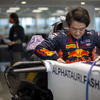 角田裕毅がF1アルファタウリのファクトリーでシート合わせを行なった。