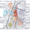 箱崎キャンパス跡地利用協議会が示している「箱崎キャンパス周辺の優位性と課題」。駅の交通利便性強化が盛り込まれている。