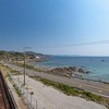 復旧した肥薩おれんじ鉄道では、この牛ノ浜駅で15分程度のおもてなしタイムが設けられる。