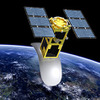 合成開口レーダ衛星のイメージ