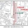 北陸新幹線芦原温泉駅の工事箇所。在来線ホームの東側に隣接する。