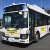 「中型自動運転バス実証実験」を実施する西鉄バス北九州の路線バス