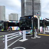 10月に開業した東京BRT（10月12日、晴海BRTターミナル）