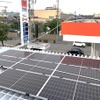 条南サービスステーションに設置した太陽光発電設備玉（大阪府）