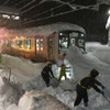 懸命の作業が続く除雪現場。