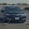 ホンダ レジェンドをベースにした自動運転の試作車