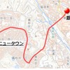 自動運転路線バスの運行ルート　※国土地理院地図データ をもとに西武バス株式会社が作成