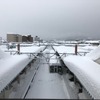 えちごトキめき鉄道直江津駅の積雪状況。同鉄道では1月13日も終日運休を決めており、1月9日以来、5日連続の全面運休に。