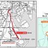 羽田空港アクセス線の概要。「東山手ルート」は、田町～浜松町間で海沿いに伸びる「大汐線」と呼ばれる休止中の東海道貨物線を整備。田町駅付近では東海道本線と接続する短絡線を建設し、直通を図る。今回許可された区間は東京貨物ターミナル～羽田空港新駅（仮称）間の建設区間。