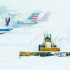 空港での除雪例（NYラガーディア空港）