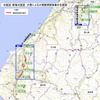 北陸道・東海北陸道大雪による大規模滞留事象の位置図