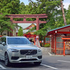 ボルボ XC90 B5 Momentum。仙台の青葉山にて。