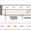 矢羽根型の車線変更禁止の注意喚起