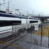 京成線ミステリーツアー：ちはら台駅到着。AE形8両編成に対してホームが短く、前から1両半は外れて停車した。