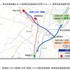 開通前における国道138号（現道）からの東名・新東名利用経路