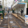 札幌市電のすすきの停留場は18～19分の終電繰上げが実施される。札幌市電では5月1日に信号設備の発火事故が発生した関係で、5月2・3日に西4丁目とすすきのの両停留場で折返し運行が行なわれていた。2021年5月3日。