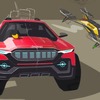 「未来の電動ジープ」のデザインコンテストの最優秀作品、ジープ『グランドティートン』