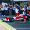 【トヨタF1お台場イベント】写真蔵…メガウェブをF1が走り抜ける
