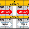 通行止日程