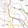 逸走した区間。右側の線路は藤城線。