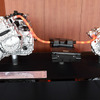 ノートオーラに搭載されているe-POWER 4WD。前輪には、最大出力110kW／最大トルク300NmのEM47モーター、後輪には、最大出力50kW／最大トルク100NmのMM48モーターを搭載する。