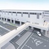 近畿日本鉄道（近鉄）けいはんな線と連絡する地上3階建の荒本駅。