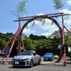 笠間稲荷神社、車の茅の輪くぐり