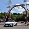 笠間稲荷神社、車の茅の輪くぐり
