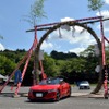 笠間稲荷神社、車の茅の輪くぐり