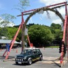 笠間稲荷神社、車の茅の輪くぐり