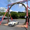 笠間稲荷神社、車の茅の輪くぐり