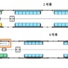 3000A系の車内レイアウト。