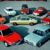 1971年の製品レインジ：NSU Ro 80、アウディ100、100クーペS、ヴアリアント、NSUプリンツ4、TT。すべて「Vorsprung durch Technik」を体現していた。
