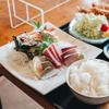 三崎港魚市場食堂での刺身定食