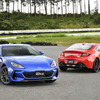 スバル BRZ 新型（青）とトヨタGR 86（赤）