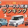 2021年上半期「おトクにマイカー 定額カルモくん」申し込み車種ランキング