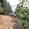 八戸線階上～久慈間の土砂流入現場。