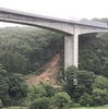 八戸線階上～久慈間の土砂流入現場。
