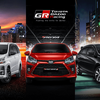 トヨタの「GR」5車種。左からラッシュ GR スポーツ、ヴェロッツ GR リミテッド、アギア GR スポーツ、ヤリス（アジア仕様）GRスポーツ、フォーチュナー GR スポーツ