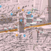 FLOWMAP4D上でバスが走る様子
